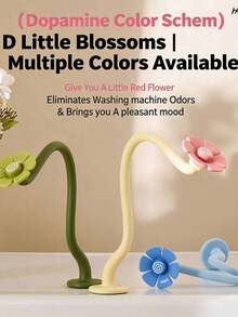 Multiple Styles Cute Flower Magnetic Washing Machine Door Handle, Flexible Bendable Washing Machine Door Support Device, Keeps Door Open; Anti-Mold Ventilation Support Block For Front-Loading Washing Machines, Home Decor Item. - A - View 7