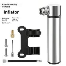 1PC Mountain Bike Inflator Aluminum Alloy Mini Portable American French Mouth Universal Inflator Pump Road Bike Riding Equipment - Multicolor - View 14