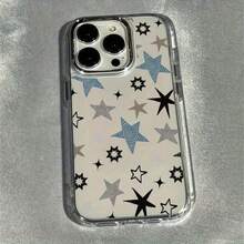 Funda para Teléfono - Elegante Funda Suave con Forma de Estrella para 7/8 Plus, con un Diseño Minimalista de Cojín de Aire de Alta Gama, Compatible con iPhone 14 Pro Max, Apple 13, XS Max para Parejas, Nuevo 12 Pro Resistente a Caídas, Matte XR, Unisex 11, Totalmente Envuelta 13. - Multicolor - Ver 4