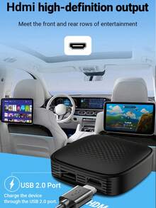 XUDA New 5in1 Carplay Ai Box Mendukung Output HD HDNI Android 14/Carplay/Android Auto/HiCar Mendukung Peralihan Antar Empat Sistem Operasi 4+32GB Menawarkan Kinerja Tinggi, Multi-Fungsi, Operasi Stabil & Lancar Tanpa Gangguan, Aplikasi Bawaan - A - View 9