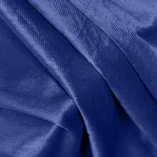 Plain Velvet Curtain With 8 Buttons (1 Piece), Soft And High Quality Fabric, Enhances The Style Of Your Home, Perfect To Complement Any Modern Decor Style. - Biru Terang - View 9