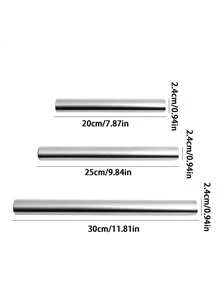 1pc Stainless Steel Rolling Pin, Non-Stick Dough, Suitable For Pizza And Pastry Making, Long Straight Design Suitable For Nuts And Cookies, To Clean And Space-Saving Kitchen Gadget, Minimalist Style, Practical Gift For Cooking Enthusiasts - View 11