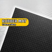 DIY Multi-Purpose Rubber Mat, Table Mat, Floor Mat, With Raised Coin Pattern Design, Durable And Wear-Resistant. It Can Be Cut To Fit The Required Size And Is Suitable For Indoor And Outdoor Table Mats/Floor Mats. - 黑色 - 查看 12