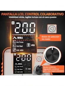 HITBOX Soldador de varilla 160A máquina soldadora Lift TIG MMA ARC 2 en 1 mini máquina soldadora portátil de 110V con Arc Force Hot Start Anti-Stick pantalla digital LCD y soldador inversor IGBT - como en la imagen - Ver 6