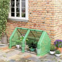 Outsunny 180x90x90cm Greenhouse For Tomatoes And Plants, Sturdy And Weatherproof Cold Frame, Green - Green - View 8