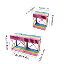 Gradient Color Interlocking Diamond Painting Drill Storage Rack, Multi-Compartment Storage Box For Diamond Painting Drill Bags And Tools - A - View 9