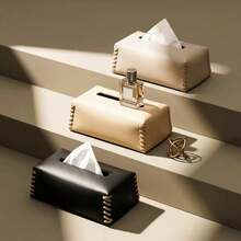 Luxury PU Tissue Box, Waterproof And Easy To Clean, High Quality Texture. Suitable For Living Room, Bedroom, Office, Car. Perfect For Home Decor And Gift For Friends - Multicolor - View 7