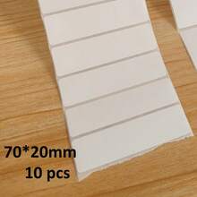 100 piezas Etiquetas de alimentos en blanco impermeables y removibles para congelador, cocina, despensa y frascos - 70*20 mm - Ver 9
