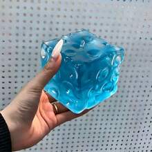 Squishy 透明起司麥芽糖塑膠黏土捏捏樂，新款透明起司壓力紓壓玩具，冰川慢回彈超軟易捏，適合青少年與成人紓壓，生日禮物、節日禮物、派對禮物、聖誕禮物首選捏捏玩具，Squishy Toys - 彩色 - 查看 2