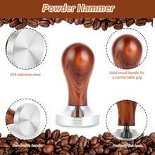 4pcs Red Ruby Coffee Tool Set, Including Coffee Tamper, Coffee Tamping Mat, Coffee Dosing Funnel, Coffee Knock Box, Professional Office & Home Coffee Accessories - Multicolor - View 4