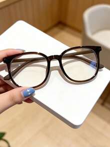 1 paire de lunettes transparentes surdimensionnées et légères pour femmes, lunettes multifonctionnelles transparentes pour festival de musique, usage quotidien, écran, téléphone, ordinateur et jeux - Transparent - Voir 4