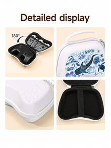 1pc Underwater Creature & Ocean Print Design Game Controller Storage Bag, Compatible With PS5 Game Controller Storage Bag, Dust-Proof And Scratch-Resistant, Portable Storage To Protect Your Console, Best Gift For Switch Players - View 7