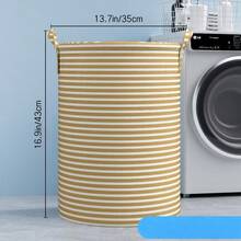 Large Capacity Foldable Laundry Basket - Sturdy Handle Design, Extra Large Portable Storage Bin, Durable Modern Clothes, Toys, Bathroom & Bedroom Organizer - Multipurpose Home Storage Fits 90 Items - View 7