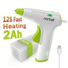 Narbell 4V Cordless Glue Gun, 12s Fast Preheating Glue Gun, Type-C Rechargeable With 2000mAh Battery, 7mm*30 Glue Sticks, Smart Shut-Off, Ideal For DIY/Handmade Projects/Repair - Light Grey - View 11