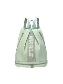 Summer Mini Sports Fitness Bag With Shoe Compartment, Unisex, Waterproof, Suitable For Gym, Swimming, Basketball, Football, School Training, Hiking, Travel, Backpack/Travel Bag - Multicolor - View 14