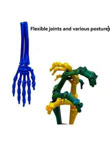 5pcs/Set 3D Printed Halloween Decorations, Christmas Decorations, Movable Joint Creative Collectible Figurines, Toys, New Year Gifts - Skeleton Hand - View 8