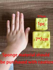 Jumbo Cheese Cube Stress Ball Big Cheese Shapeable Squeeze Ball Non-Bounce Fidget Toy ASMR Sensory Anti-Stress Christmas Gift Sponge Material - View 10