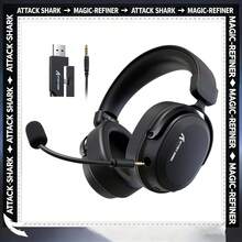 ATTACK SHARK 3-Mode Wireless Gaming Headset 7.1 Surround Sound 50mm Driver Unit AI Noise Canceling Microphone Multi-Platform Compatible For PC PS4 PS5 Xbox Switch - View 1