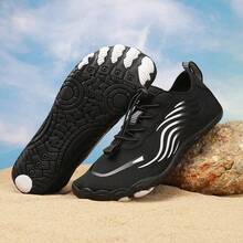 Men's Outdoor Sports Five-Finger Water Shoes, Unisex Swimming, Sea Fishing, Lightweight, Non-Slip, Breathable Diving Shoes - Black - View 8