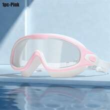 High-Definition Waterproof And Anti-Fog Large-Frame Silicone-Sealed Swimming Goggles With Electroplated Lenses For Adult Men And Women, Non-Irritating To The Eyes. - Multicolor - View 6