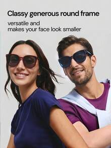 Beneunder Gafas de Moda Cuadradas Grandes Plegables - FD020 - Óxido marrón - Ver 3