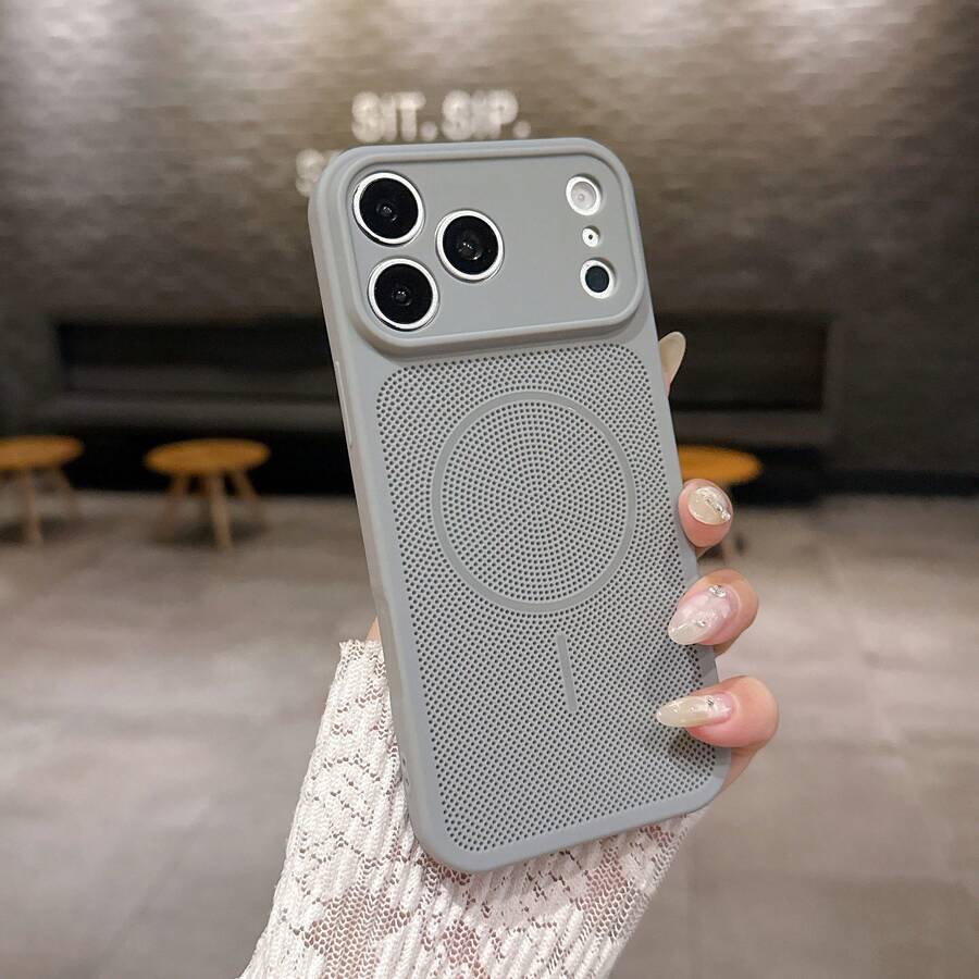 1pc Breathable Silicone Phone Case Compatible With IPhone 17 Air 16 15 14 13 12 11 Pro Max Plus Ultra-Thin Shockproof Protective Shell