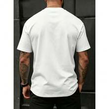 Verano, Cuello Redondo, Camiseta, Hombre, Pato con Micrófono y Equipo de Sonido, Algodón Suave y Cómodo, Estilo Urbano y Casual - Blanco - Ver 2