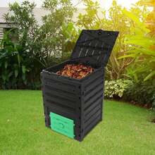 Garden Compost Bin 119 Gal Compost Bin Outdoor Large Capacity Composter 450L NEW - black and green - View 3