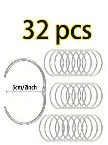 10pcs Rust-Proof Bathroom Shower Curtain Rings, Round Decorative Shower Curtain Rings, Metal Shower Curtain Rings, Split Ring Inner Diameter 2 Inches (Approx. 5cm), (Gold, Silver, Black), Rust-Proof Bathroom Shower Curtain Hooks, Round Decorative Shower Curtain Rings And Hooks, Metal Curtain Rings, Split Ring Inner Diameter 2 Inches (Approx. 5cm), (Gold, Silver, Black), Popular 3-Color Metal Open Shower Curtain Rings, Bright Gold/Matte Black - Shower Curtain Ring - View 17