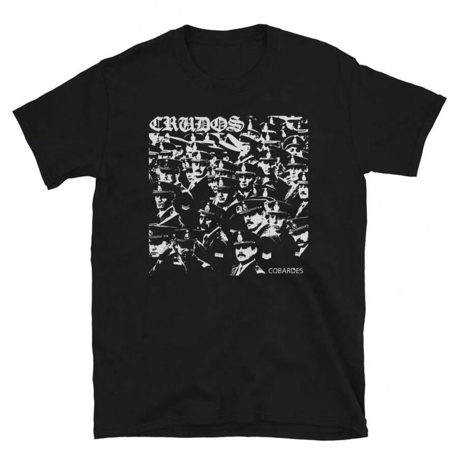 LOS CRUDOS - Cobardes shirt - Negro - Ver 1