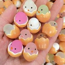 10/30/50pcs DIY Fluorescent Glowing Egg Shells, Mini Resin Animals, Glowing Egg Toys - Perfect For Birthday Gifts, Stocking Stuffers, Party Favors, Classroom Rewards, Prank Games, Garden Decor, Desk Decoration And Car Accessories! - Multicolor - View 5