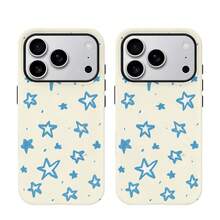 [24h Shipping From DE/FR/ES]Apple 17 16  22 23 24 25 26 Galaxy Phone Case - 2-In-1 Shiny White And Blue Star Case For IPhone 17PM, 16 Pro Max, 11 Pro, 13 Plus, 7/8, SE, XS And XR - 1 Piece Of Picture Color - View 3