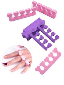 Nail Toe Separator - Universal Design Suitable For Foot Care. Soft, Highly Elastic And Gentle On Skin; Easy To Put On And Take Off, Reusable. A Delicate Accessory For Achieving Perfect Manicure Or Foot Care. - Multicolor - View 3