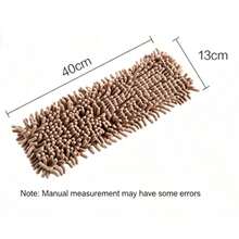 New Chenille Mop Head, Household Flat Mop Replacement Head, Electrostatic Dry & Wet Dual Use, Mop Replacement Cloth, Home Use, Dry & Wet Dual Use, Wood Floor, Tile Mop - One Size - View 12