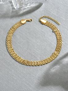 1 pieza Collar de cadena con diseño geométrico minimalista de moda para mujer, versátil para uso diario - multicolor - Ver 5