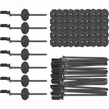 40pcs Solar Panel Guard Clips Pins Pigeon Wire Proofing Bird Protection Wire Mesh Secure Clips, Nylon Wire Fence Fasteners Animal Guard Roll Kit For Solar Panel Bird Wire Pigeon Fence, Stop Pigeon Bird Access - 40Pcs - View 6