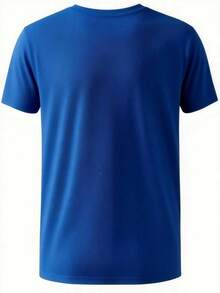 Men's T-Shirt, Men's Summer Sports T-Shirt, Micro-Stretch Knit Fabric, Printed T-Shirt, Regular Fit, Micro-Stretch Clothing, Graphic Print T-Shirt, Casual Style - 灰色 - 查看 5