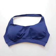 NCLAGEN-Sujetador deportivo de impacto para mujer, Top Halter sin costuras, soporte alto, realce, espalda abierta, ropa de gimnasio, ropa interior de entrenamiento para Yoga y Fitness - Gris Claro - Ver 12