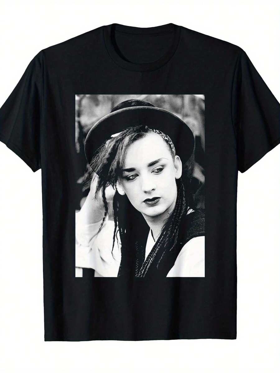 Men T-Shirts - 黑色 - 查看 1