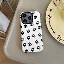 [Expédition 24h depuis DE/FR/ES]Coque de téléphone Apple 17 16 22 23 24 25 26 Galaxy : Motif de patte de chien, Coque deux-en-un avec film - Durable, double couche pour une protection supérieure, longue durée, anti-chute - Compatible avec iPhone 16, 15, 14, 13, 12, 11, 8, 7, X, XS, XR, Plus, Pro, Max, SE2, SE3, Cadeau d'anniversaire ou de mariage parfait pour les amis et la famille - 1 image couleur - Voir 3