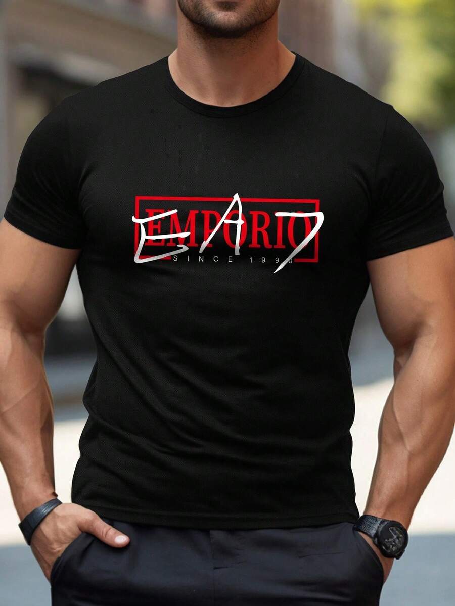 Camisetas de hombre - Negro - Ver 1