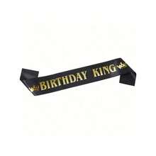 1/2 Pcs Birthday King Zinc Alloy Crown And Sash Set, Royal Gold King Crown For Men Party Decoration Prom Birthday Gifts For Men King Pageant Crown - View 12