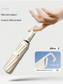 Ultra-Light 10-Fold Mini Folding Umbrella, Pocket-Sized Portable, Waterproof & Windproof, Sun & Rain Dual Use, Blocks 99% UV Rays, Durable, Unisex - A - View 11