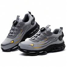 2026 Leichtgewicht Männer Schuhe Wanderstiefel Stahl Zehen Cap Arbeit Trainer Geburtstagsgeschenk Leichte und komfortable Schutzschuhe DE - grau - Übersicht 2