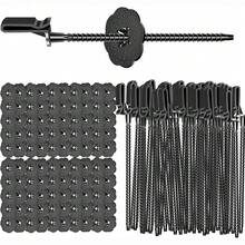 40pcs Solar Panel Guard Clips Pins Pigeon Wire Proofing Bird Protection Wire Mesh Secure Clips, Nylon Wire Fence Fasteners Animal Guard Roll Kit For Solar Panel Bird Wire Pigeon Fence, Stop Pigeon Bird Access - 40Pcs - View 8