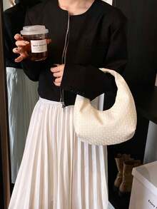 Bolso de mano de moda para niñas, clutch ligero, monedero versátil y sencillo para teléfono y monedas - A - Ver 8