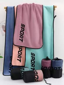 Ultra-Absorbent Fitness Yoga Towel Gym Training Sports Towel For Gym Running Cycling Outdoor Sports Use Fitness Workout Equipment Beach Towel Yoga Accessories Summer Travel Camping Essentials Hiking Outfits Room Bathroom Decor - Multicolor - View 11