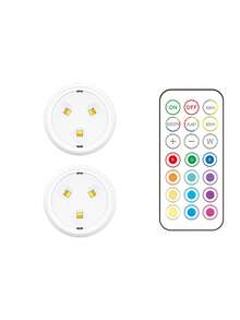 1/2/4pcs Wireless LED Flashing Light Strip With Remote Control, Mini 13-Color USB Rechargeable Anti-Collision LED Emergency Warning Light, Suitable For Car, Bedroom, Indoor (Battery Not Included) - Ambient Light - View 10