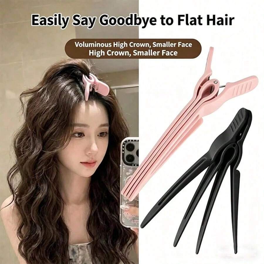 1/4pcs Hair Volumizing Clip For Roots Natural Fluffy Hair Root Lifting Clips Duckbill Styling Clips High Crown Hair Tools For Women Flat Hair Solution