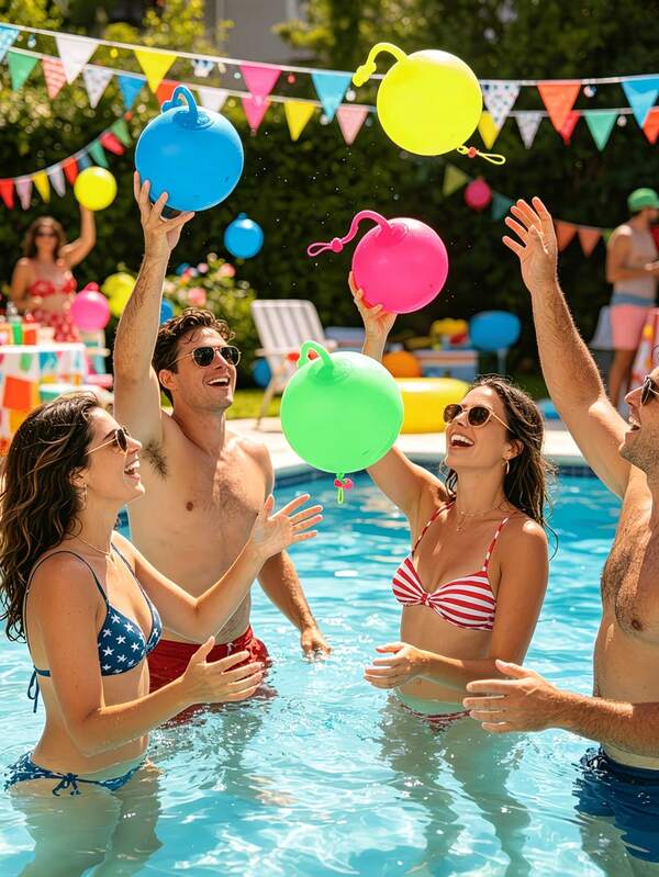 5/3/1 pieza Color Aleatorio - Bola de Burbuja Extra Grande, Bola de Burbuja Rellena de Agua, Rebote Fuerte, Resistente a Desgarros, Fácil de Inflar y Rellenar con Agua, Bola de Agua Inflable Gigante, Juego de Playa y Patio, Suministros Esenciales de Entretenimiento al Aire Libre en la Playa, Suministros de Playa, Accesorios de Playa, Playa Inflable
